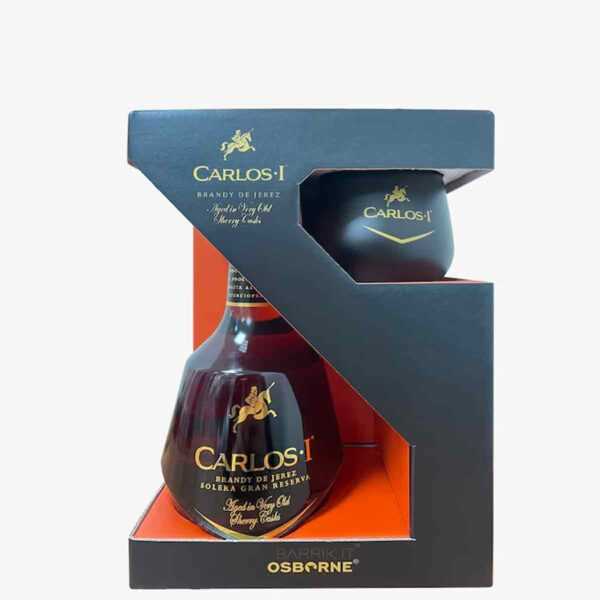 Brandy Carlos I Gift Box con Bicchiere